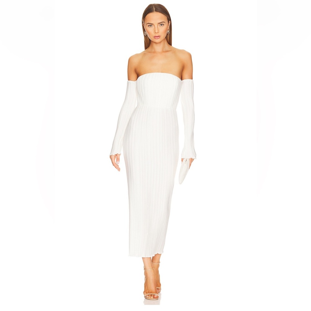 White Off Shoulder Gown